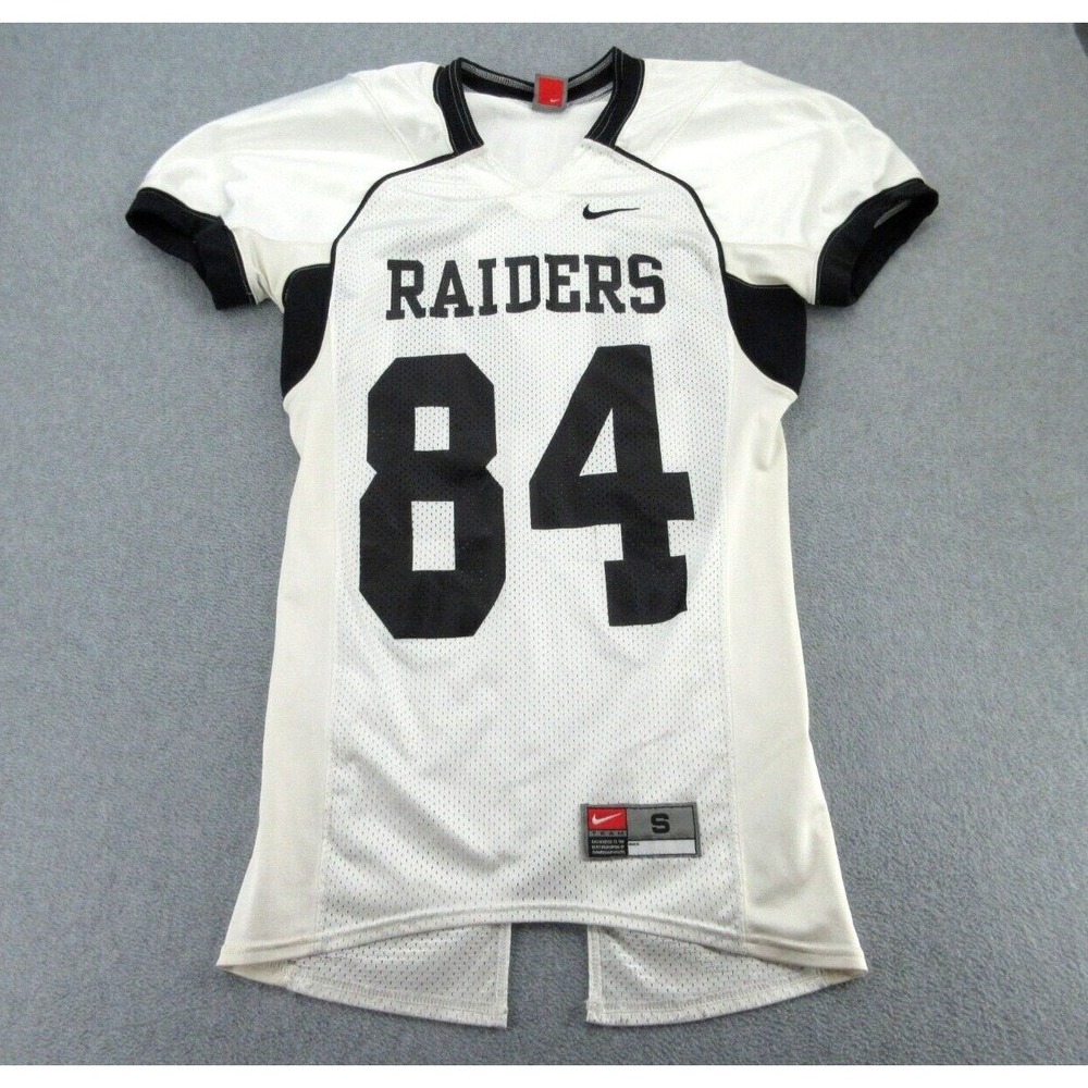Nike Mens Football Jersey Regular White Raiders 84 Mesh Athletic S